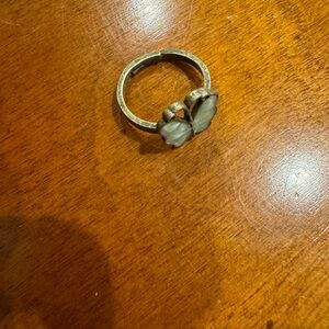 Elegant Silver Butterfly Ring